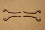 Dekor 13x2,5cm, ornament, sztukateria 4szt - D151