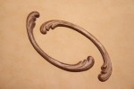 Dekor 12,5x4,5cm, ornament, sztukateria 2szt- D073