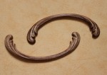 Dekor 12,5x4,5cm aplikacja sztukateria 2szt- D162