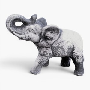 Słoń na szczęście, słonik urocza figurka betonowa