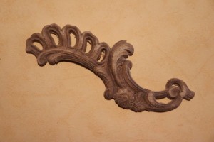 Dekor 16,5x6cm, ornament, sztukateria- D023a