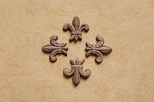 Dekor 3x3cm, ornament, sztukateria 4szt - D194