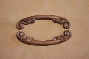 Dekor 10,5x3cm, ornament, sztukateria 2szt- D121