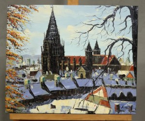 7754 współczesny obraz olejny na płótnie, 60x50