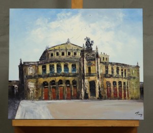 7767 współczesny obraz olejny na płótnie, 60x50