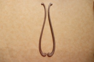 Dekor 30,5x4cm, ornament, aplikacja 2szt- D303