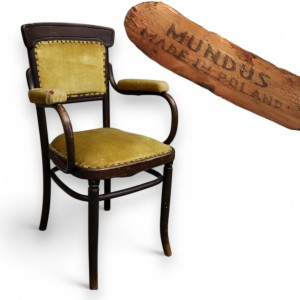 8318 Kolekcjonerski stary fotel, tron Thonet Mundus WYPRZEDAŻ