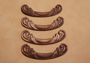 Dekor 9x3cm, ornament, sztukateria 4szt - D004