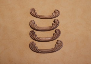 Dekor 8x3cm, ornament, sztukateria 4szt - D001