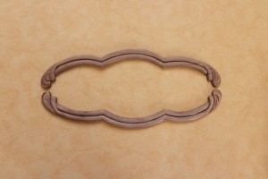 Dekor 24x4,5cm, ornament, aplikacja 2szt- D275