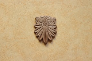 Dekor 5,5x5cm, aplikacja, sztukateria- D222
