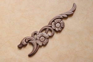 Dekor 21x5cm, ornament, sztukateria - D005a