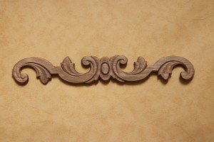 Dekor 35x5,5cm, aplikacja, sztukateria- D156