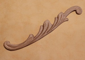Dekor 22x3,5cm, ornament, sztukateria- D083a