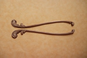 Dekor 31x4cm, ornament, aplikacja 2szt- D302
