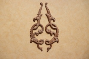 Dekor 22x6cm, ornament, sztukateria 2szt- D238