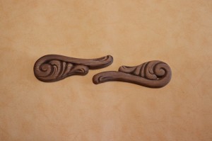 Dekor 12x4cm, ornament, sztukateria 2szt- D019