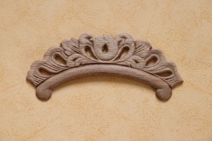 Dekor 13x5,5cm, ornament, sztukateria- D184